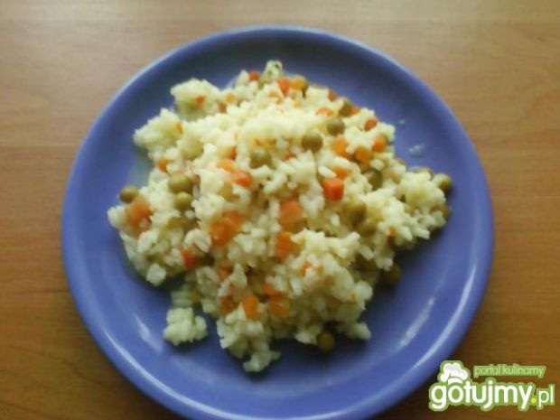 Przepis  ryż z marchewką i groszkiem 3 przepis