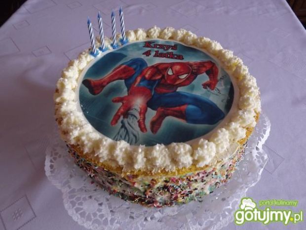 Przepis  tort spiderman przepis
