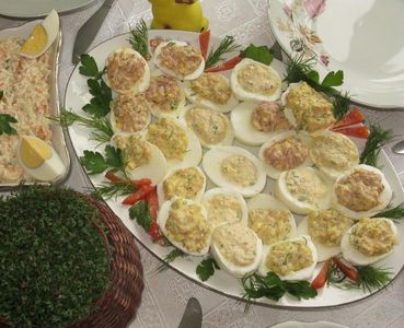 Jaja faszerowane po świętokrzysku