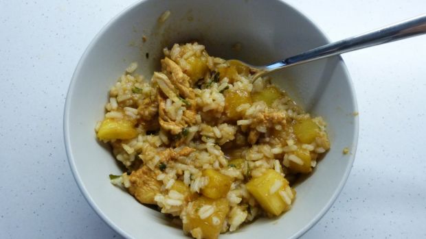 Przepis  kurczak z ananasem i ryżem przepis