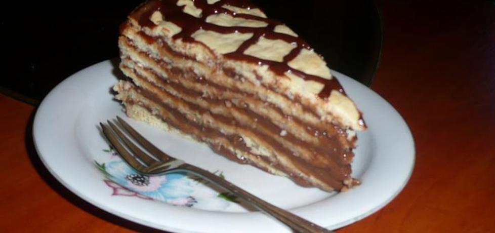 Tort z kremem czekoladowym (autor: justyna92)