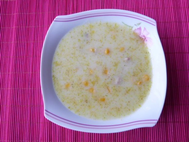 Przepis  zupa kukurydziana z mięsem przepis
