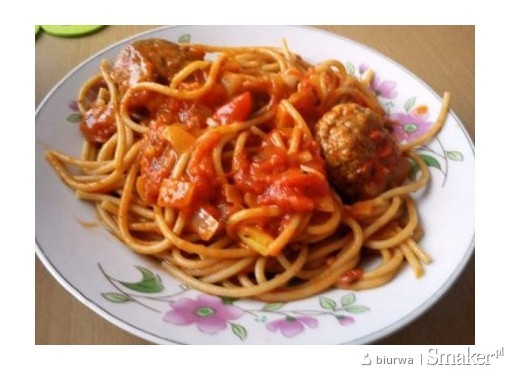 Spaghetti z klopsikami  po amerykańsku