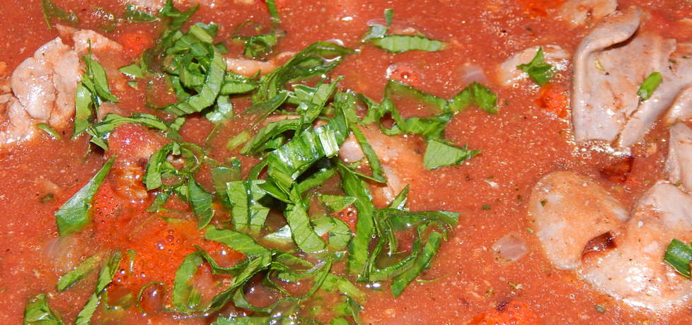 Wątróbki w sosie pomidorowym z lubczykiem (autor: habibi ...