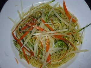 Julienkowe spaghetti  prosty przepis i składniki