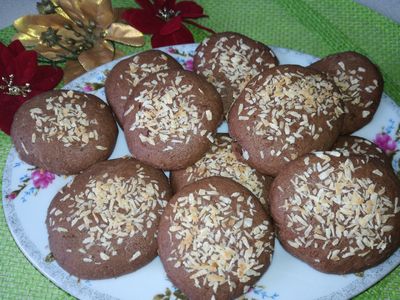 Ciasteczka czekoladowe z wiórkami kokosowymi ...