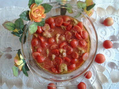 Łopatka w marynowanych pomidorkach