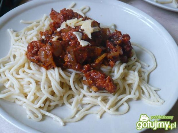 Przepis  spaghetti bolognese wg olmanki przepis