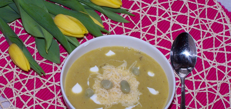 Zielona zupa, czyli krem z bobu (autor: malinka)