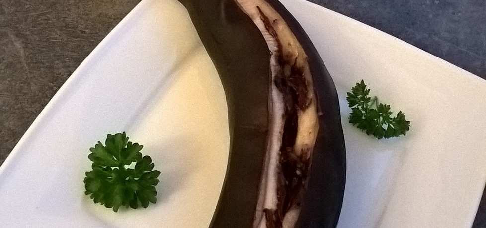 Pieczony banan z czekoladą (autor: ania321)