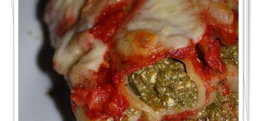 Cannelloni ze szpinakiem w sosie pomidorowym (autor ...