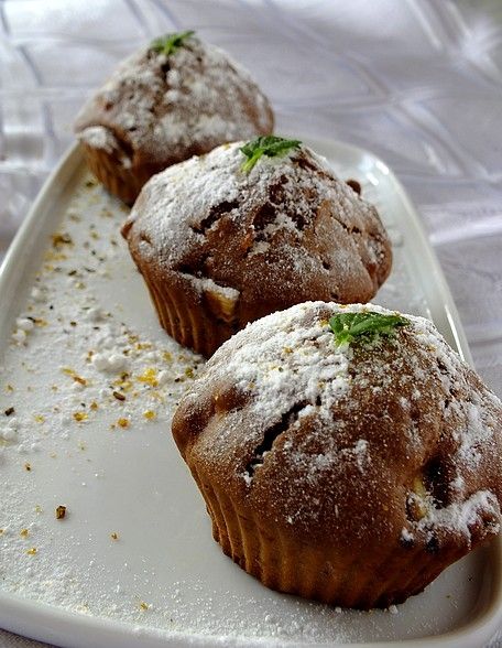 Przepis  muffinki bananowo-czekoladowo