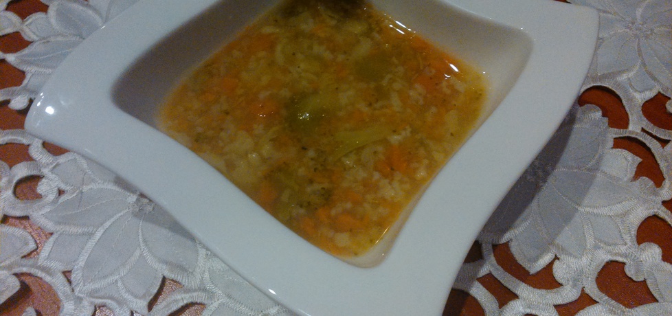 Zupa z ryżem i brukselką (autor: czyki)