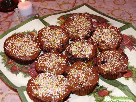 Przepis  muffinki z czekoladą i nutellą przepis