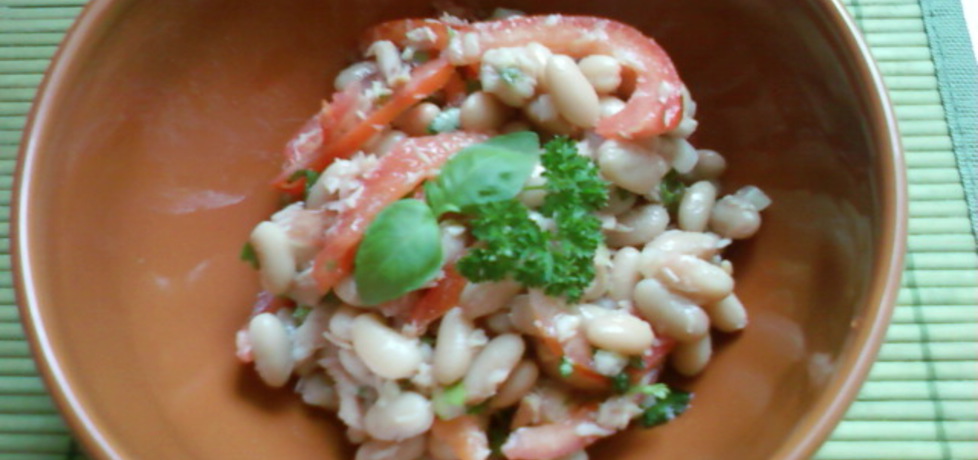 Sałatka z białej fasoli, pomidorów i tuńczyka (autor: wedith1 ...