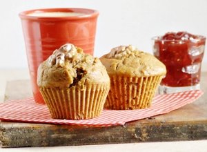 Razowe muffinki z suszonymi owocami i melasą (bez cukru)
