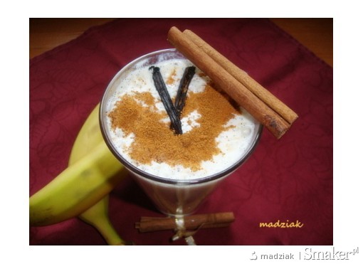 Koktajl bananowo  waniliowy