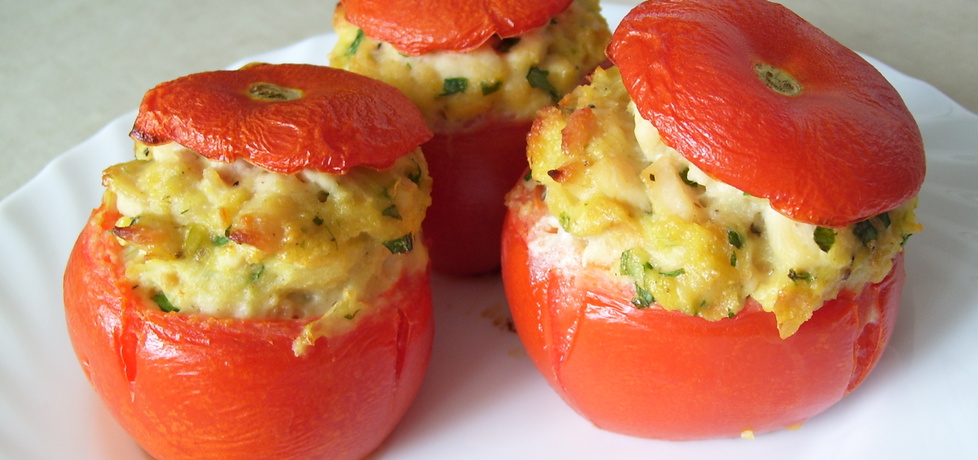 Pieczone nadziewane pomidory (autor: mniam)
