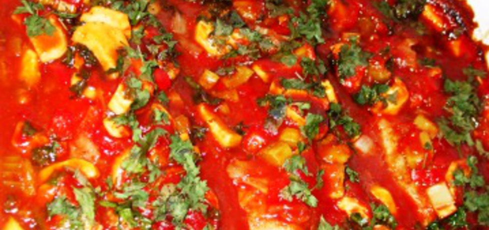 Karkówka z warzywami na pomidorowo (autor: sarenka ...