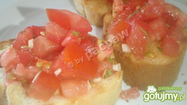 Przepis  bruschetta pikantnie przepis