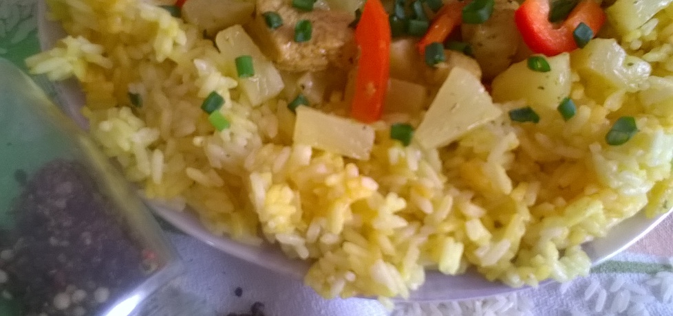 Pierś z kurczaka w sosie curry z ananasem (autor: ania2610 ...