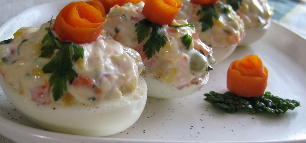 Jajka z kolorowym sosem (autor: katarzynka455)
