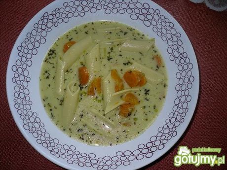 Przepis  makaronowa zupa z mlodych warzyw przepis