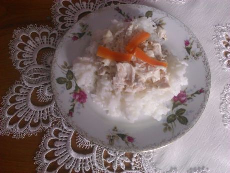 Przepis  ryż z kurczakiem w sosie chrzanowym przepis