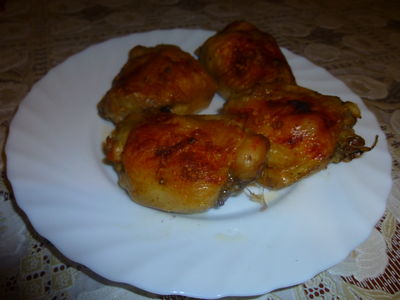 Pieczone udźce kurczaka