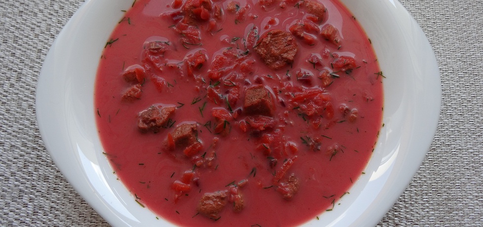 Zupa z łodyg czerwonego buraka (autor: cukiereczek ...