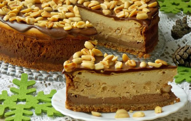 Sernik snickers  ciasta, ciasteczka i desery