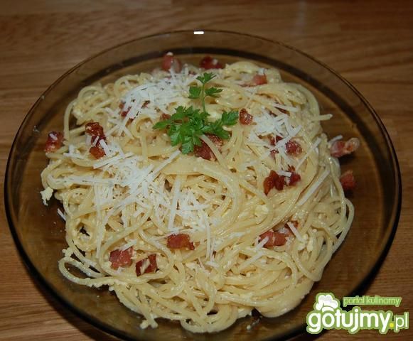 Przepis  spaghetti carbonara 4 przepis