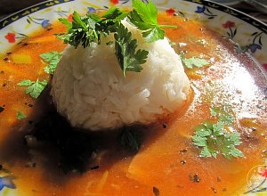 Zupa z grzybami i ryżem  prosty przepis i składniki
