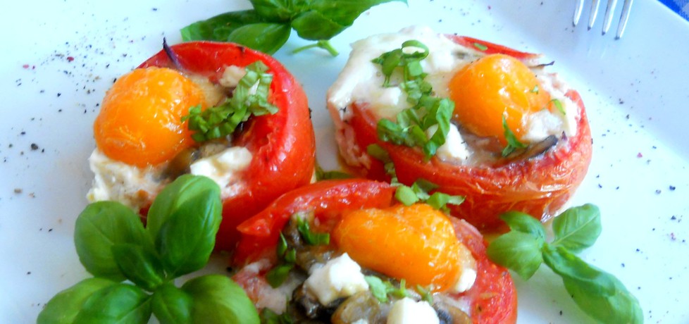 Grillowane pomidory nadziewane jajkiem (autor: mysza75 ...