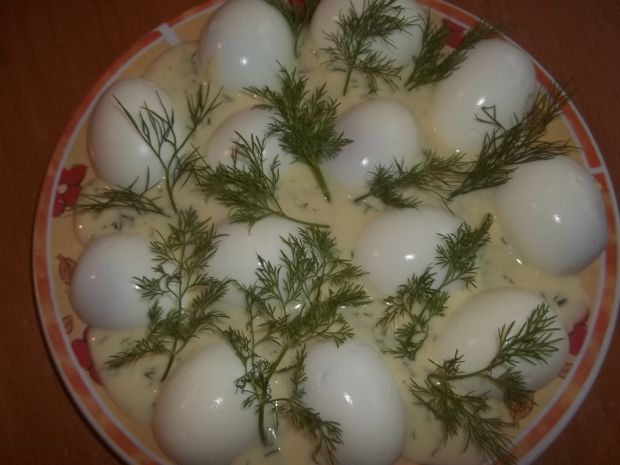 Przepis  jajka w sosie serowo  koperkowym przepis