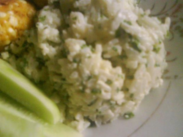 Przepis  ryż z ziołami i majonezem przepis