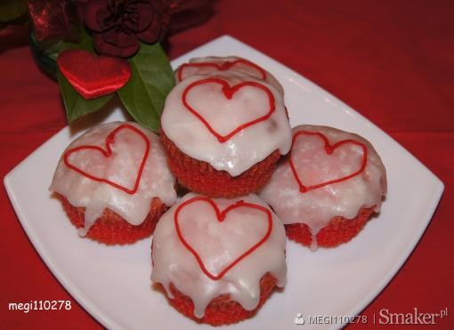 Walentynkowe muffinki
