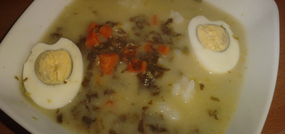 Zupa szczawiowa z ryżem i jajkiem (autor: laila2786 ...