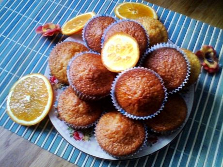 Przepis  pomarańczowe muffiny z oliwą z oliwek przepis