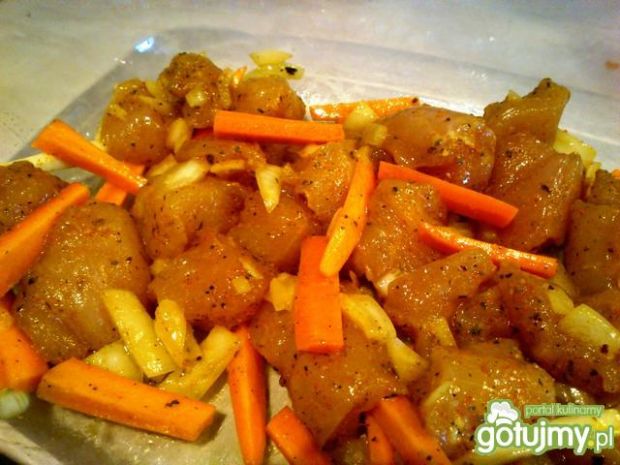 Przepis  kurczak curry z warzywami przepis