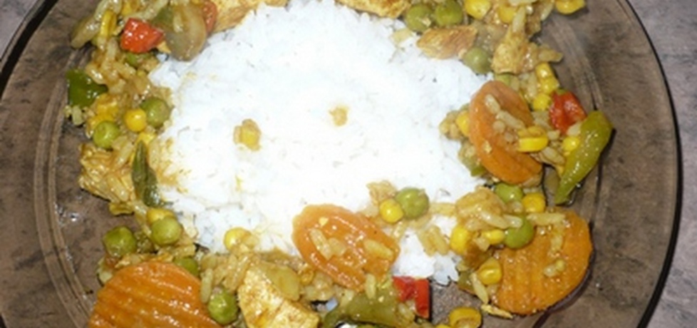Kurczak curry z ryżem i warzywami (autor: sylwia26 ...