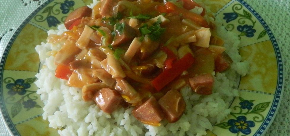 Ryż z sosem warzywno-mięsnym (autor: bietka)