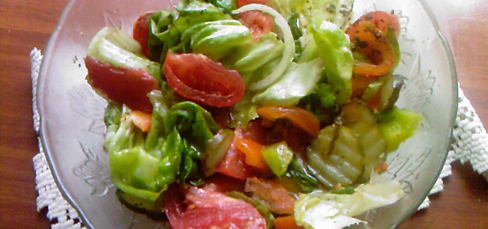 Sałata z pomidorami w winegrecie (autor: grazyna13 ...