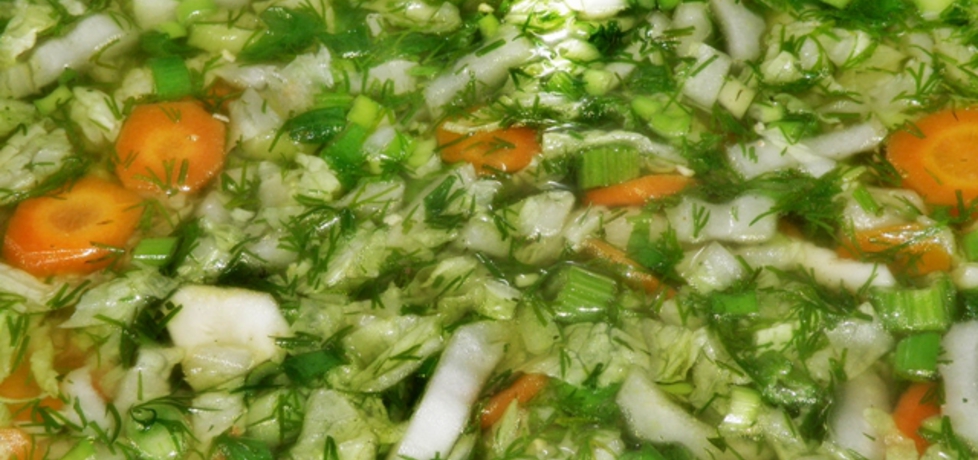 Zupa z młodych warzyw z makaronem (autor: habibi ...