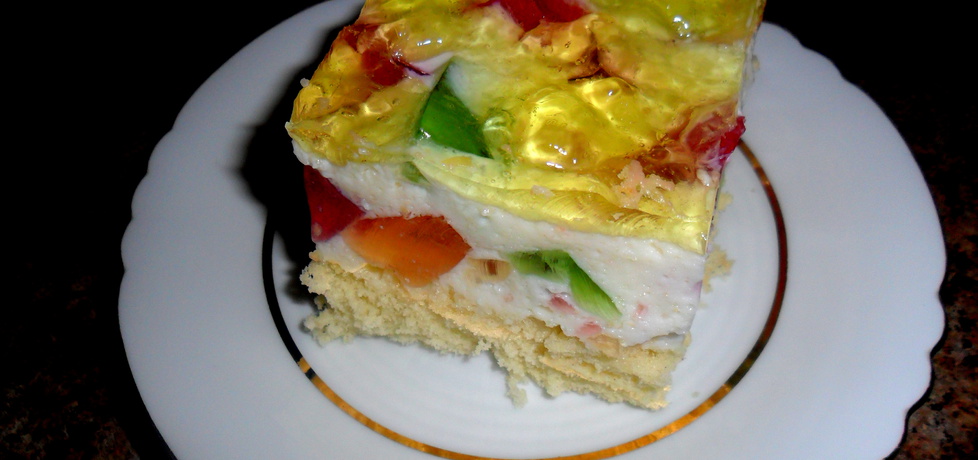 Kolorowe ciasto z niespodzianką (autor: maridka19 ...