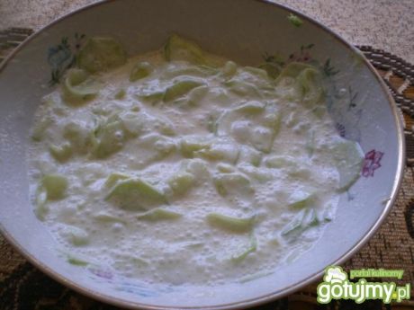 Przepis  mizeria jogurtowo-ogórkowa przepis