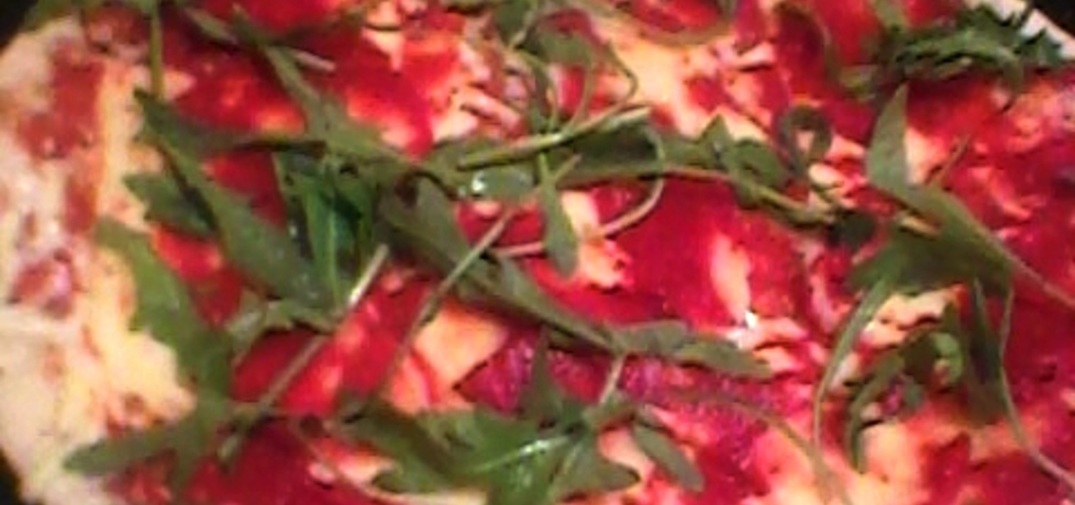 Pizza margerita z rukolą (autor: justyna223)