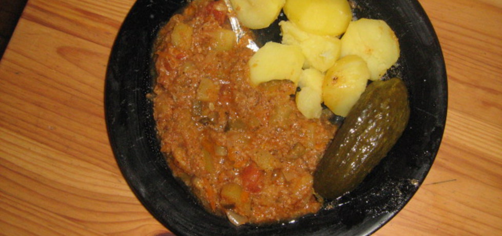 Kabaczek na gorąco z warzywami i mięsem (autor: joasja ...
