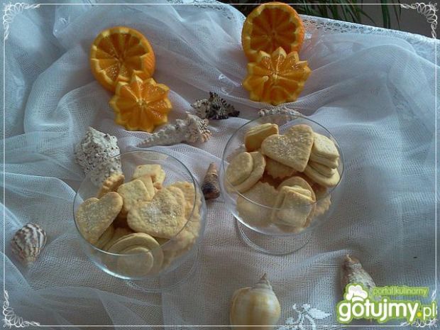 Przepis  pomarańczowe ciasteczka z cukrem przepis