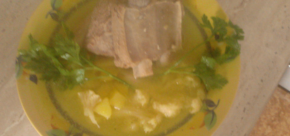 Zupa kalafiorowa na żeberkach (autor: eliza135)